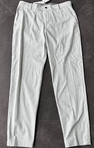 Nike Golf Seersucker Chino Pants Gray White Standard Fit DH1946-078 Men's 34x34 - Picture 1 of 3