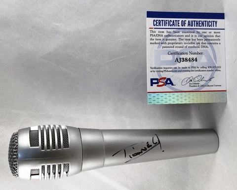Dionne Warwick Signed Microphone PSA/DNA COA Cover