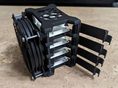 Rasberry Pi Server Fan Case for Cluster / Stack | Fits 4 & 5 - Image 1 of 4