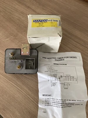 mafco pre-heat diesel relay RENAULT  9-18-21-TRAFFIC  new - Image 1 of 2