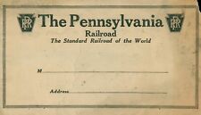 c1920 Pennsylvania Railroad Ticket Envelope Standard Railroad of the World Train