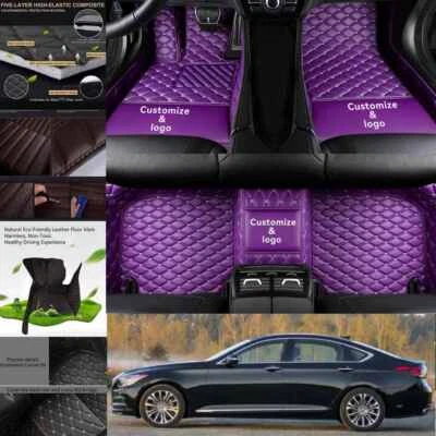 For Hyundai Sonata 1998-2025 Car Floor Mats Carpets Waterproof Front & Rear Rugs Foto 1 de 4