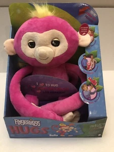 Fingerlings HUGS - Bella - Friendly Interactive Plush Monkey - Pink - Picture 1 of 5