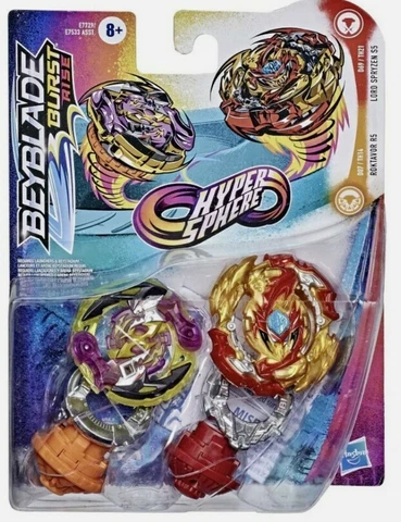 BEYBLADE Burst Rise Hypersphere Dual Pack Lord Spryzen S5 and Roktavor R5 Hasbro Cover