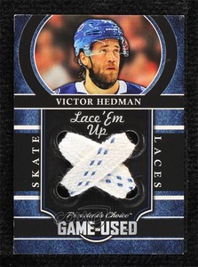2018-19 President's Choice Game Used Lace 'Em Up /10 Victor Hedman #LEM-41