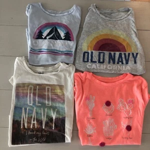 GIRLS SHORT SLEEVE T SHIRTS 4 TOTAL SIZE 3 XL & 1 LARGE SUPER CUTE - Picture 1 of 10