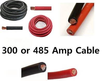 12/24 Volt Heavy Duty Power Amp Cable Split Charger Starter +- Flexy Wire Car - Image 1 of 4