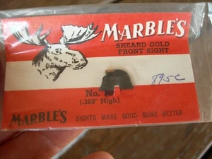 Winchester 1895 Marble's No. 895C  Front Sight 1/16" GOLD  bead NEW OLD STOCK - Picture 1 of 4