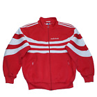 Adidas Track Jacket Duża czerwona szablon piłkarski Liverpool Vintage lata 90. 3 paski
