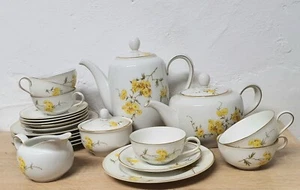 Hütschenreuther Juwel Tee Kaffee Service 6 Pers 22 Tlg Vintage Porzellan - Bild 1 von 23
