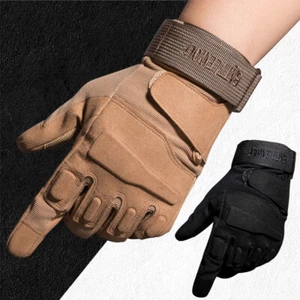 Mens Tactical Full Finger Gloves Army Military Combat Hunting Shooting Gloves - Picture 1 of 16