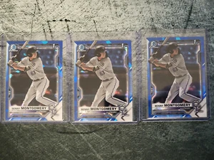 3 x Benny Montgomery 2021 Bowman Chrome Draft Sapphire #BDC-84 - Picture 1 of 7