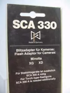 Adattatore SCA 330 per fotocamera Minolta XG e XD - NOS #R - Foto 1 di 1