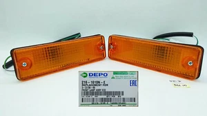 Front Turn Signal Bumper Light Pair For Mazda 323 86 87 88 - Picture 1 of 8