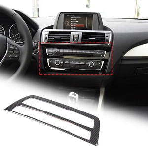 ABS Carbon Control Air Condition Button Frame Trim For BMW 1 2 Series 2017-2019 - Picture 1 of 10