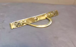 Door Handle Push Pull Handles Cast Brass Art Nouveau ref 910d (FREE UK POSTAGE) - Picture 1 of 5
