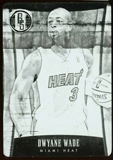 2013-14 Panini Gold Standard #187 ~ BLACK PRINTING PLATE 1/1 ~ Dwyane Wade