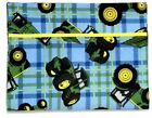 Kleinkind Kissenbezug für John Deere Traktoren auf blau & grün 100 % Baumwolle #JD30