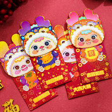 2024 12PCS Big Chinese Dragon Lunar New Year Lucky Red Hong Bao Money Envelopes