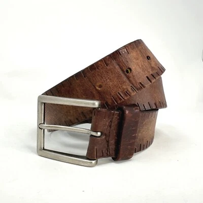 Cinto de couro marrom Nautica 1,5" tamanho 34 - Imagem 1 de 4