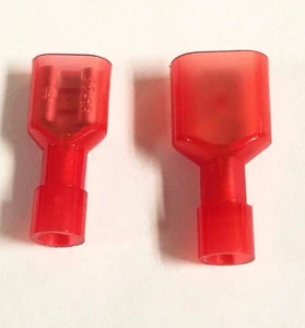 50 PK CALIBRE 18-22 NAILON TOTALMENTE AISLADO DESCONEXIÓN RÁPIDA .250 MUJER HOMBRE 25 EA - Imagen 1 de 3
