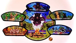 BSA TUSCARORA COUNCIL NAYAWIN RAR OA 296 2023 JAMBOREE 6-PATCH 192 MADE GORGEOUS - Picture 1 of 8