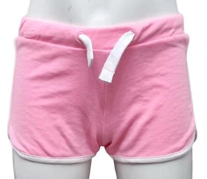 MARKS & SPENCER Niños Niñas Jersey Algodón Pantalones Cortos Rosa Retro Vacaciones Ocio Deporte - Imagen 1 de 6