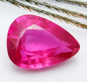 Piedra preciosa suelta de espinela rosa caliente natural de 18,10 quilates certificada corte pera - Imagen 1 de 13