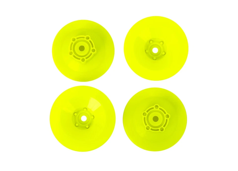 TRA10457-YLW  Traxxas Slash Modified Yellow Wheel Discs (4) - Image 1 of 1