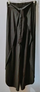 NEW La Mer Luxe Women’s Pants Black Wide Open Side Harem Bohemian Lounge XS - Picture 1 of 8