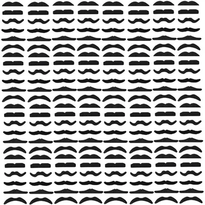 96 PIEZAS Bigotes Falsos Autoadhesivos, Cabello Facial Falso Peludo, Novedad Musta Falso... Foto 1 de 4