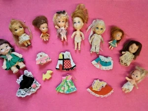 Vintage 60er 🍃🌸Big Liddle Kiddle, Klone & Kleiderpaket🌸🍃 Gut~ TLC - Bild 1 von 20