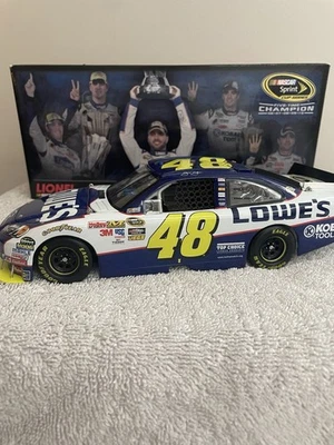 Jimmie Johnson #48 Lowe's 5x Champ NASCAR Diecast 1:24  2010 Impala - Image 1 of 4