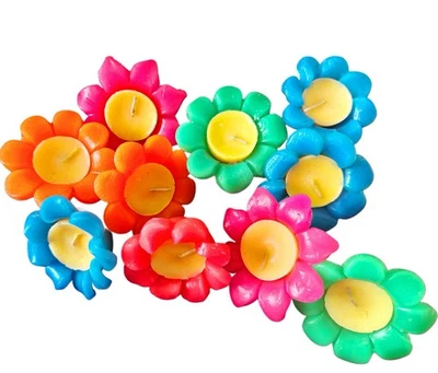 Juego de 12 velas flotantes estilo vintage - Brillan bajo luz negra UV Foto 1 de 4