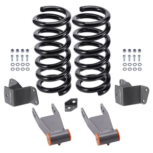 2" / 4" Drop Kit Coils & Hanger & Shackles For Chevy GMC C1500 2WD V8 1988-1998 - Picture 1 of 15