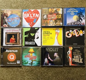 CD Lot 12 Broadway & NYC Musicals Soundtracks Cast Recordings CDs - Picture 1 of 14