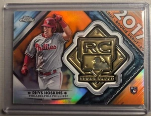2018 Topps Chrome Rhys Hoskins Orange Refractor SP RC Debut Patch #d 6/25 SP - Picture 1 of 2