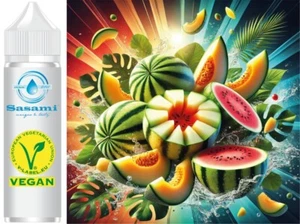 Melonenmix - Honigmelone Wassermelone Aroma Konzentrat - Vegan - Sasami - 10ml - Picture 1 of 1