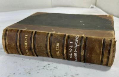 Bound Magazine: Century Illustrated Monthly: Nov. 1881 to Apr. 1882 - Image 1 of 4