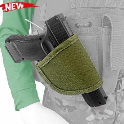 Gun Holster Universal Tactical Holster Hook&Loop Fastener Ambidextrous Hand - Image 1 of 4