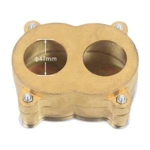 2 Stück Dentallabor Kolben - groß, 2-Loch, Messing - Bild 1 von 2