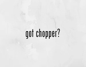 (2x) got chopper? Sticker Die Cut Decal Vinyl Car Windshield Laptop Tumblr Mug - Picture 1 of 1