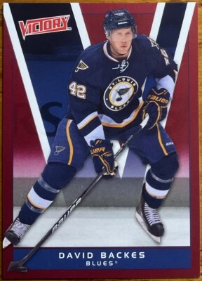2010-11 Upper Deck Victory Red David Backes #166 St. Louis Blues - Image 1 of 2