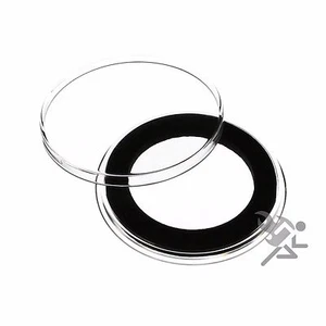 1/2oz Silver Maple Leaf Coin Capsules, Air-Tite Holders 34mm Black Ring, 20 Pack - Picture 1 of 1