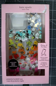 Kate Spade Hardshell Case iPhone 14 Pro Max MagSafe Compatible Clear Floral Mult - Picture 1 of 4