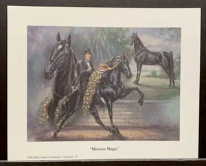Billie Nipper Miniature Print “Motown Magic” Tennessee Artist Walking Horses - Picture 1 of 1