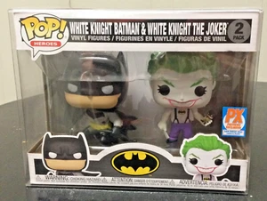 Funko POP! Heroes PX SDCC 2021 Exclusive White Knight Batman & Joker 2-Pack +PP - Picture 1 of 4