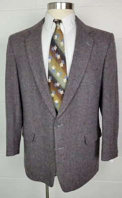 Vtg Magee Tweed Mens Donegal Wool Tweed Sport Coat Jacket 44L - Image 1 of 4