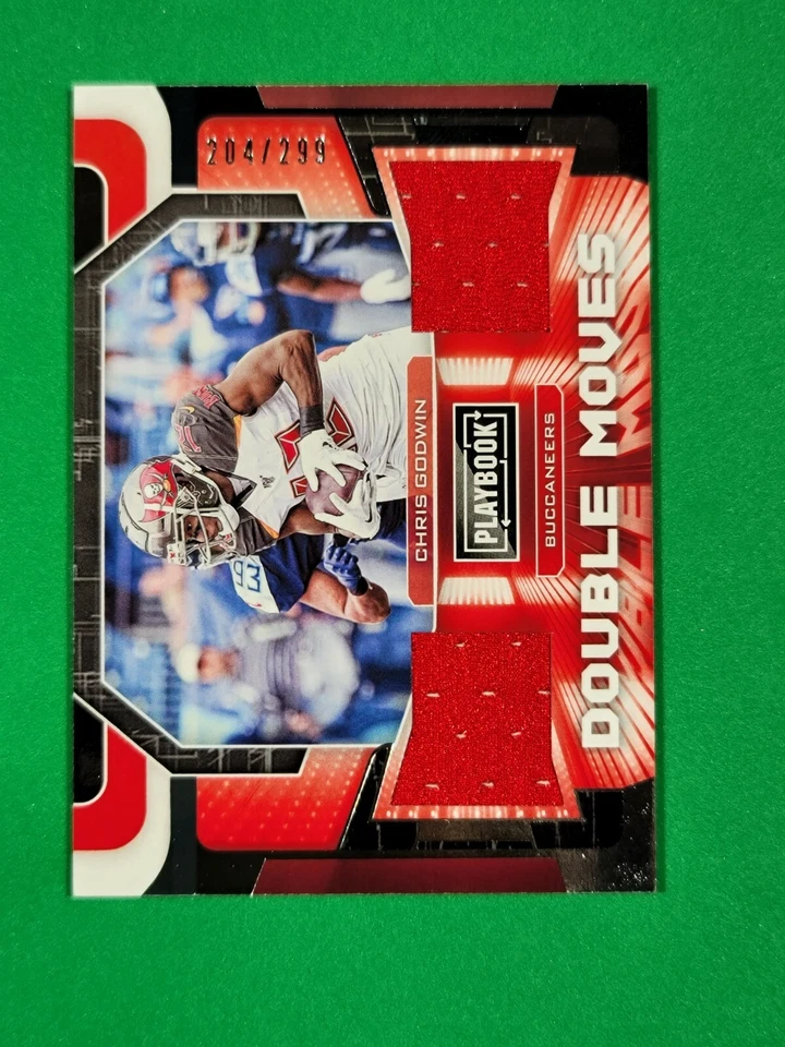 2020 Playbook Double Moves SP /299 #2 Chris Godwin Tampa Bay Buccaneers R6220J - Image 1 of 4