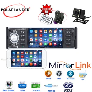Bluetooth Car Radio Touch Screen FM 4.1Inch MIrror Link MP5 Single 1Din RDS - Picture 1 of 20